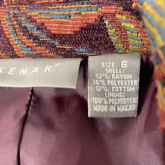 Floral Tapestry Kenar Blazer Coat Jacket Size 6 - Picture 5 of 6